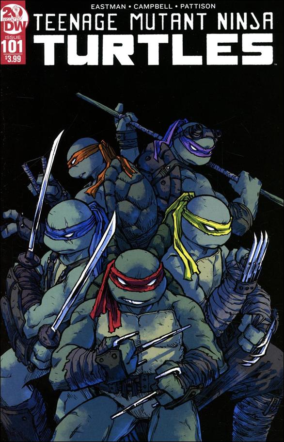 Teenage Mutant Ninja Turtles (2011) issue 101-D Sophie Campbell Cover (2nd Printing)