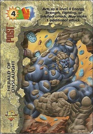 Marvel Overpower (Onslaught Expansion Set) card nn18 Post: Herald of Onslaught