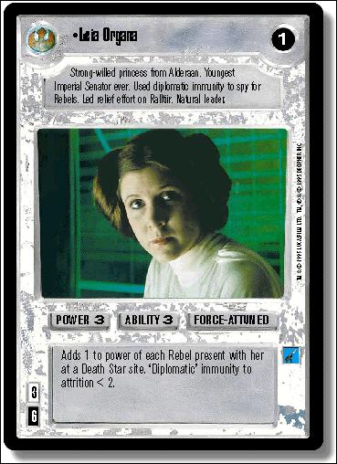 Star Wars: Premiere Limited (Base Set) card 187 Leia Organa