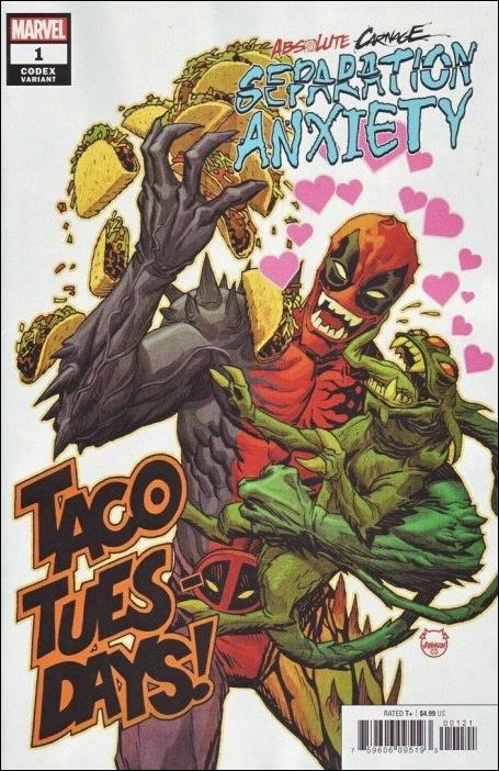 Absolute Carnage: Separation Anxiety issue 1-C Dave Johnson 1:25 Codex Cover