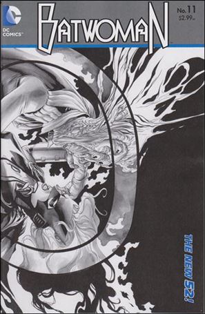 Batwoman (2011) issue 11-B Wraparound 1:25 Black and White Cover 