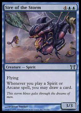 Magic the Gathering: Champions of Kamigawa (Base Set) card 85 Sire of the Storm