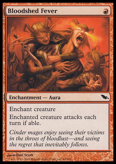 Magic the Gathering: Shadowmoor (Base Set) card 84 Bloodshed Fever