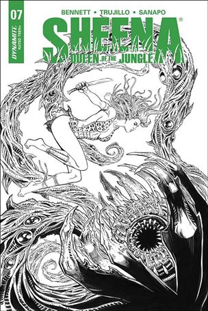 Sheena: Queen of the Jungle (2017) issue 7-F Jan Duursema B&W Cover