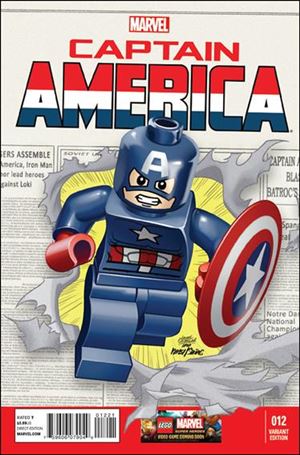Captain America (2013) issue 12-B Leonel Castellani 1:25 LEGO Cover