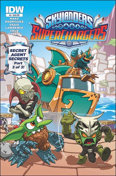 Skylanders Superchargers issue 3-B Jack Lawrence Subscription Cover