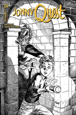 Jonny Quest (2024) issue 4-G Tom Raney B&W 1:10 Cardstock Cover