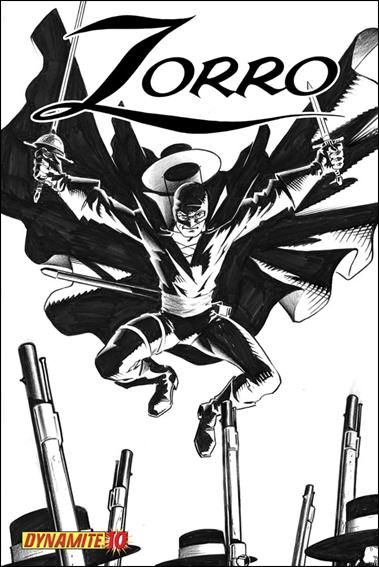 Zorro (2008) issue 10-C Matt Wagner Black and White 1:10 Cover