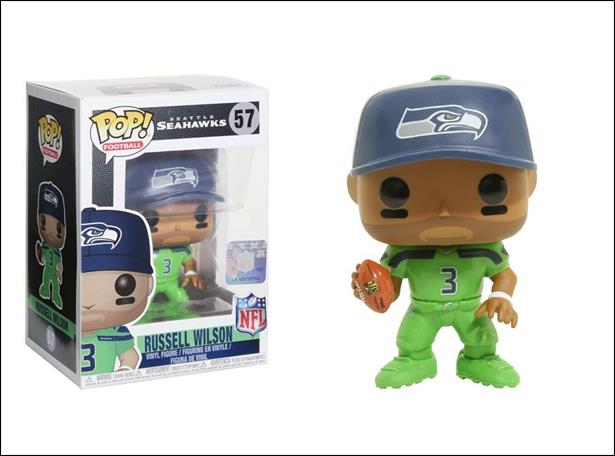 Pop! Football (NFL) figure 57-B Russell Wilson (Green Jersey)