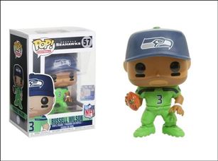 Pop! Football (NFL) figure 57-B Russell Wilson (Green Jersey)