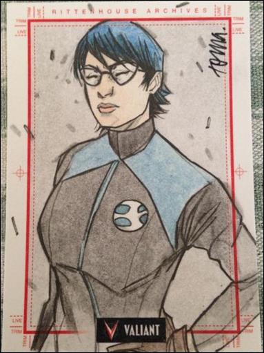 2013 Valiant Comics Preview Trading Card Set (Sketch Card Subset) card AT-01
