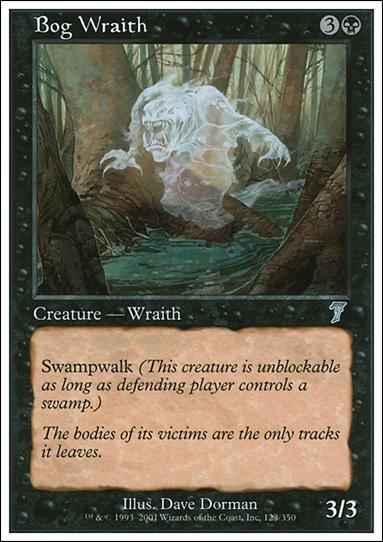 Magic the Gathering: 7th Edition (Base Set) card 123 Bog Wraith