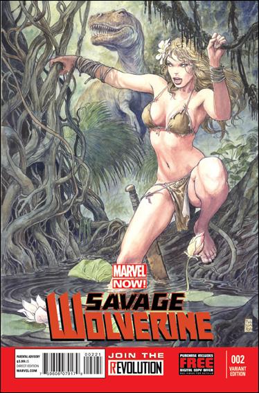 Savage Wolverine issue 2-B Milo Manara 1:50 Cover