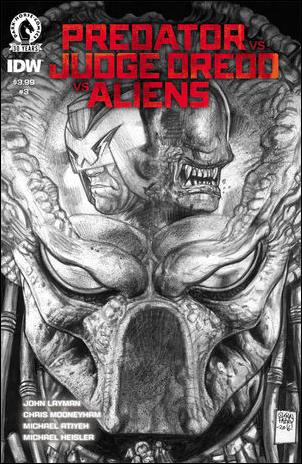 Predator vs. Judge Dredd vs. Aliens issue 3-B 1:10 Sketch Cover