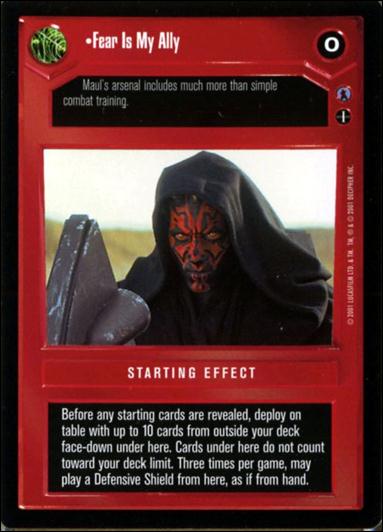 Star Wars: Reflections III (Base Set) card 67 Fear Is My Ally