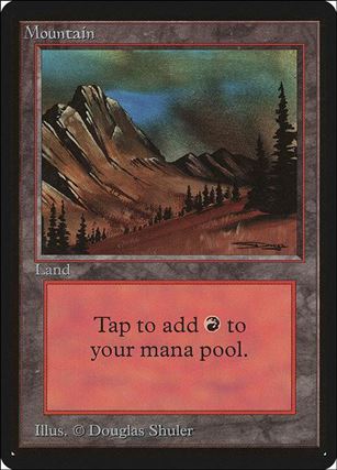 Magic the Gathering: Limited Edition Beta (Base Set) card 291-C Mountain