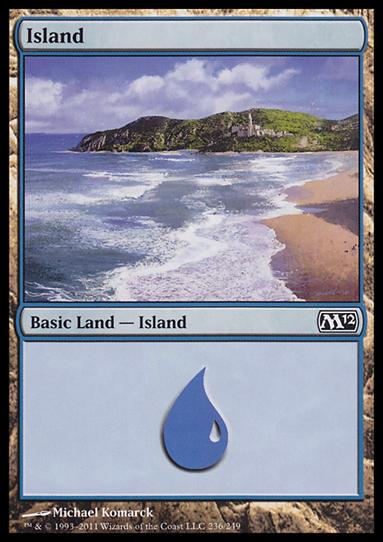 Magic the Gathering: 2012 Core Set (Base Set) card 236 Island