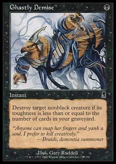 Magic the Gathering: Odyssey (Base Set) card 139 Ghastly Demise