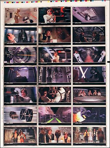 Star Wars 3Di Widevision (Uncut Sheet Subset) card nn3 Uncut Page 3