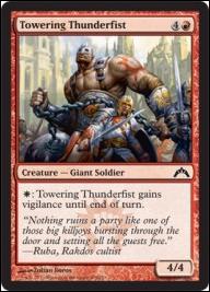 Magic the Gathering: Gatecrash (Base Set) card 109 Towering Thunderfist