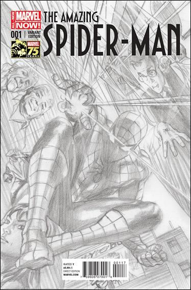 Amazing Spider-Man (2014) issue 1-H Alex Ross 1:300 75th Anniversary Sketch Cover