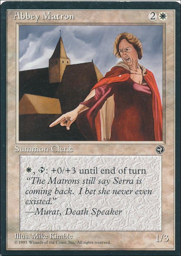 Magic the Gathering: Homelands (Base Set) card 2-B Abbey Matron