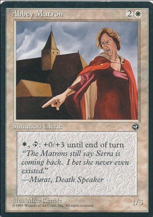 Magic the Gathering: Homelands (Base Set) card 2-B Abbey Matron