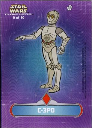 Star Wars: The Clone Wars (Die-Cut Sticker Subset) card 9 C=3PO