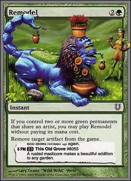 Magic the Gathering: Unhinged (Base Set) card 108 Remodel