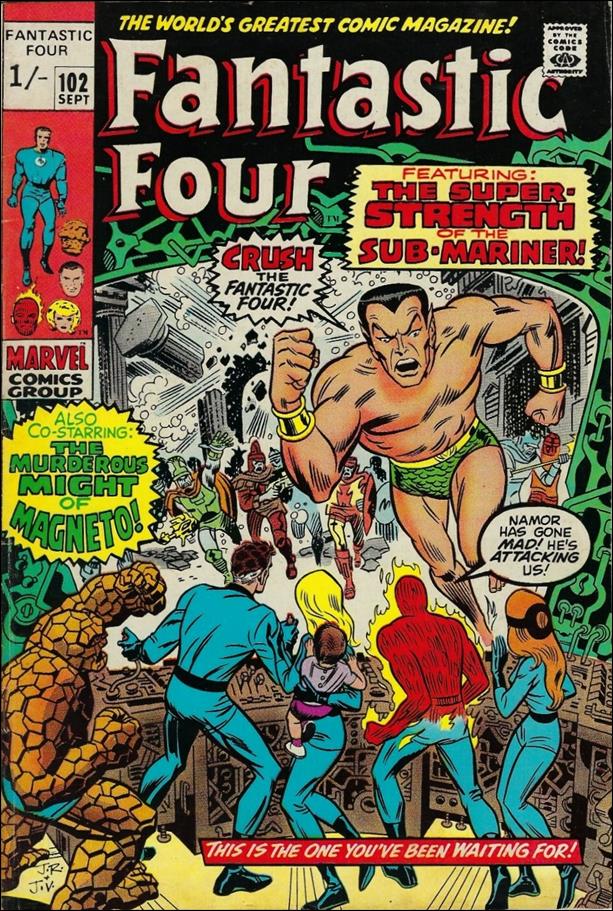 Fantastic Four (1961) issue 102-B UK Price Cover