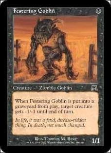 Magic the Gathering: Onslaught (Base Set) card 148 Festering Goblin