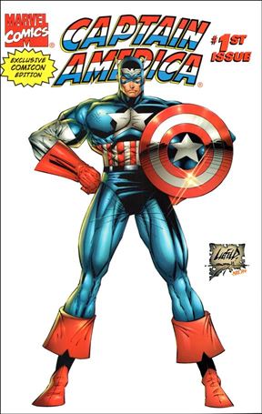 Captain America (1996) issue 1-E Rob Liefield Exclusive Convention Cover