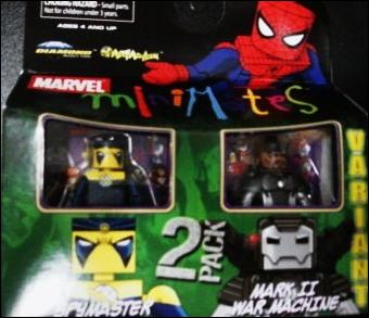 Marvel Minimates figure 66-B Spymaster and Mark II War Machine