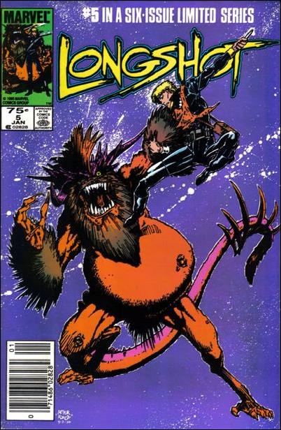 Longshot (1985) issue 5-B Newsstand Cover