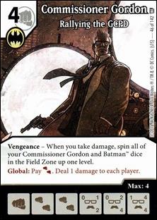 DC Comics Dice Masters World's Finest card 46 Commissioner Gordon: Rallying the GCPD