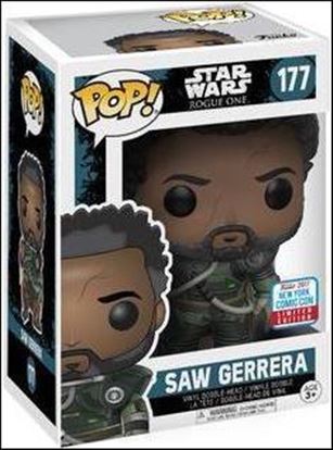 POP! Star Wars figure 177 Saw Gerrera (w/ Hair) NYCC 2017