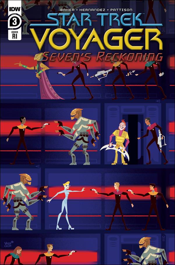Star Trek: Voyager - Seven's Reckoning issue 3-C Jeffrey Veregge 1:10 Cover