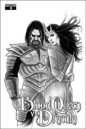Blood Queen vs Dracula issue 3-D Fabiano Neves 1:15 Black & White Cover