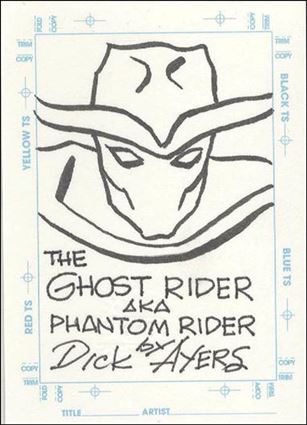 Marvel: The Silver Age (Sketchagraphs Sketch Subset) card DA-B Dick Ayers - The Ghost Rider aka Phantom Rider