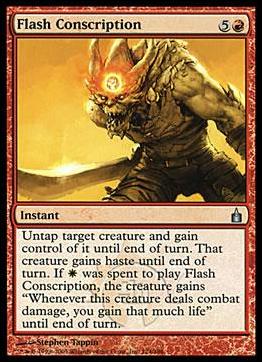 Magic the Gathering: Ravnica (Base Set)  card 124 Flash Conscription