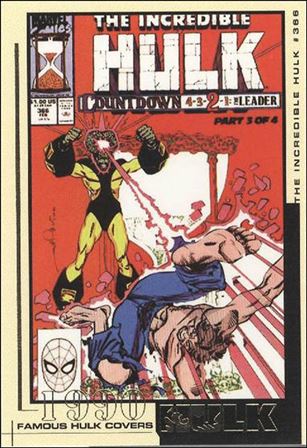 Hulk Film and Comic Cards (Famous Hulk Covers Subset) card FC32 The Incredible Hulk Cover #366 - 1990