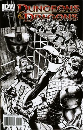Dungeons & Dragons (2010) issue 5-C Billy Dallas Patton 1:10 Black and White Cover
