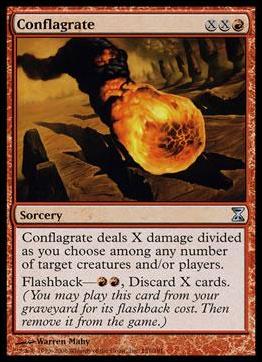 Magic the Gathering: Time Spiral (Base Set) card 151 Conflagrate