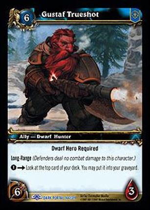 World of Warcraft: Through the Dark Portal (Base Set) card 166 Gustaf Trueshot