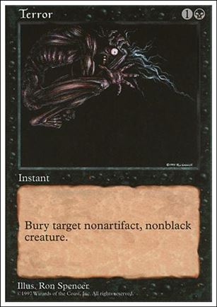 Magic the Gathering: 5th Edition (Base Set) card 196 Terror