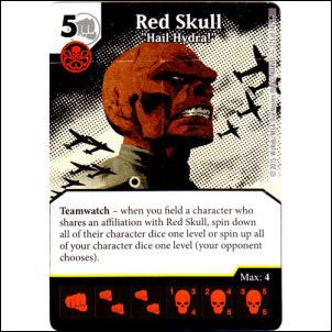 Marvel Dice Masters Age of Ultron  card 125 Red Skull: "Hail Hydra!"