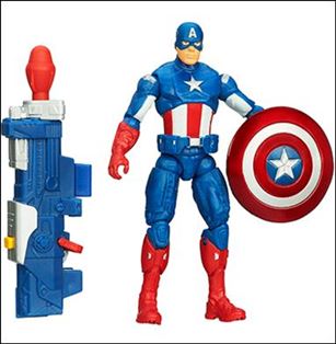 Captain America: The Winter Soldier figure 2-B Captain America (Shockwave Blast) Loose