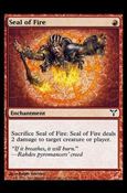 Magic the Gathering: Dissension (Base Set) card 71 Seal of Fire