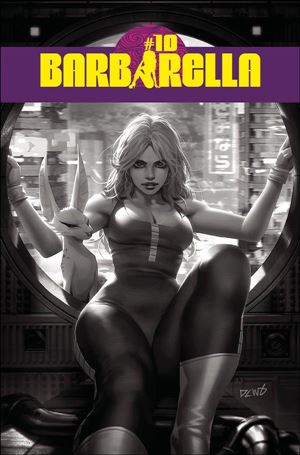 Barbarella (2021) issue 10-R Derrick Chew 1:25 Black & White Cover