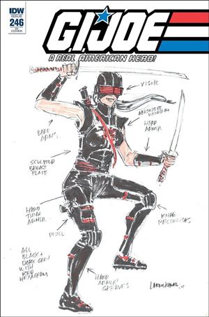 G.I. Joe: A Real American Hero issue 246-C Larry Hama 1:10 Cover